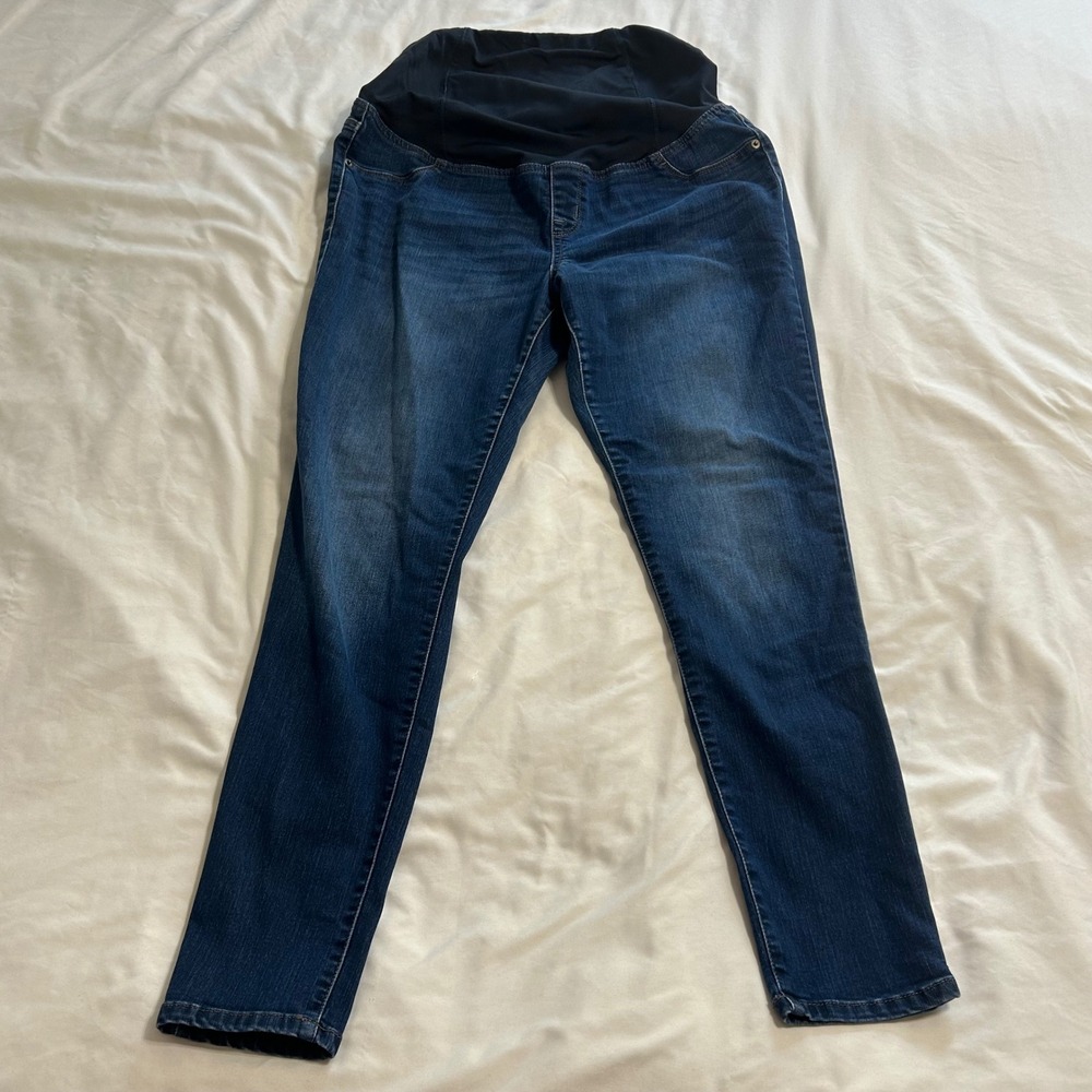Isabel Maternity by Ingrid & Isabel Skinny Jeans Dark Wash Size 8/29R